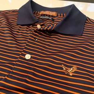 COPY - Men’s plain swear orange and navy polo